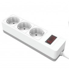 Сетевой фильтр 3-местный с/з STEKKER HM20-31-02 3x1мм2, 1,8 м, серия Optima, белый 50086 Сетевой фильтр 3-местный с/з STEKKER HM20-31-02 3x1мм2, 1,8 м, серия Optima, белый 50086