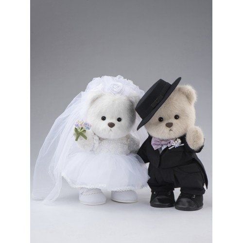 Авторская мягкая игрушка Lina Медведь белый в Платье Невесты M (±30 см) Авторская мягкая игрушка Lina Медведь белый в Платье Невесты M (±30 см)