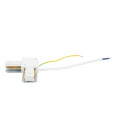 Коннектор угловой однофазный для шинопровода с проводом, белый, LD1021C FERON 52153 Коннектор угловой однофазный для шинопровода с проводом, белый, LD1021C FERON 52153