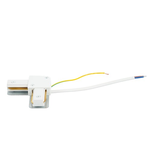 Коннектор угловой однофазный для шинопровода с проводом, белый, LD1021C FERON 52153 Коннектор угловой однофазный для шинопровода с проводом, белый, LD1021C FERON 52153