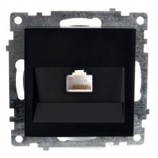 Розетка компьютерная 1-местная RJ-45 (механизм), STEKKER GLS00-7107-05, серия Катрин, черный 39613 Розетка компьютерная 1-местная RJ-45 (механизм), STEKKER GLS00-7107-05, серия Катрин, черный 39613