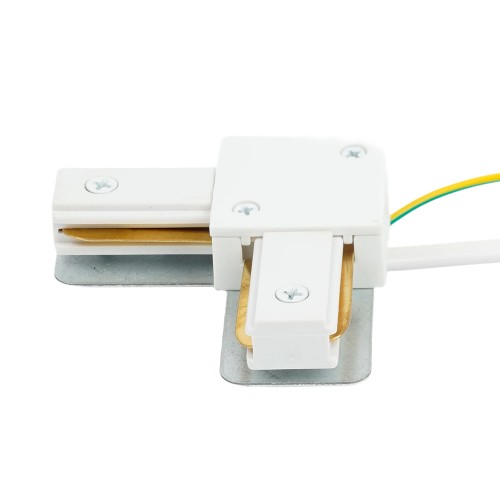 Коннектор угловой однофазный для шинопровода с проводом, белый, LD1021C FERON 52153 Коннектор угловой однофазный для шинопровода с проводом, белый, LD1021C FERON 52153