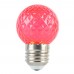 Лампа светодиодная Feron LB-385 Шарик красный прозрачный E27 1W 230V 52164