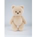 Авторская мягкая игрушка Lina Медведь (длинная шерсть) M (±30 см) молочный цвет Авторская мягкая игрушка Lina Медведь (длинная шерсть) M (±30 см) молочный цвет