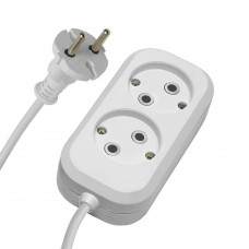 Удлинитель 2-местный б/з, Stekker, HM01-20-07, 7м, 2x0,75, серия Home (У10-428), белый 39204 Удлинитель 2-местный б/з, Stekker, HM01-20-07, 7м, 2x0,75, серия Home (У10-428), белый 39204