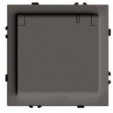 Розетка 1-местная с крышкой с защ. штор, STEKKER, с/з, 250В, 16А, серия Эмили, RST16-5112-09, антрацит, soft touch 49933 Розетка 1-местная с крышкой с защ. штор, STEKKER, с/з, 250В, 16А, серия Эмили, RST16-5112-09, антрацит, soft touch 49933