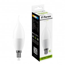 Лампа светодиодная Feron LB-770 Свеча на ветру E14 11W 175-265V 4000K 25940
