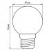 Лампа светодиодная Feron LB-37 Шарик E27 1W Зеленый