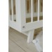 Кроватка для новорожденного Lilla (приставная) - модель Aria белая + Матрас DreamTex 120х60 см