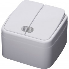 Выключатель 2-клавишный с индикатором STEKKER, PSW10-32-20, открытой установки, 250В, 10А, IP20, серия Basic, белый 39030 Выключатель 2-клавишный с индикатором STEKKER, PSW10-32-20, открытой установки, 250В, 10А, IP20, серия Basic, белый 39030