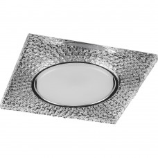 Светильник встраиваемый Feron DL4110 потолочный GX53 прозрачный, хром Светильник встраиваемый Feron DL4110 потолочный GX53 прозрачный, хром