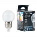 Лампа светодиодная Feron LB-385 Шарик 6400K прозрачный E27 1W 230V 52176