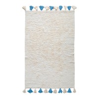 Хлопковый ковер Lillaland COLORFUL WHITE BLUE 120*180