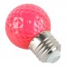 Лампа светодиодная Feron LB-385 Шарик красный прозрачный E27 1W 230V 52164