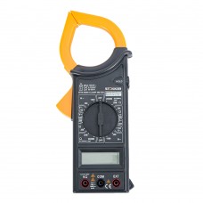 MTM M266 Клещи токоизмерительные, 1999 отсчетов,  батарея крона, ручная регулировка, черный/желтый STEKKER 49996 MTM M266 Клещи токоизмерительные, 1999 отсчетов,  батарея крона, ручная регулировка, черный/желтый STEKKER 49996