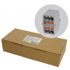 Зажим блочный (групп) для распред.тока нагрузки push-in на 6 точек, сеч 2,5 мм2, 450V, 24А,серый LD580 PTFIX 06/25. Упаковка (72 шт) STEKKER 49744 Зажим блочный (групп) для распред.тока нагрузки push-in на 6 точек, сеч 2,5 мм2, 450V, 24А,серый LD580 PTFIX 06/25. Упаковка (72 шт) STEKKER 49744