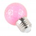 Лампа светодиодная Feron LB-385 Шарик розовый прозрачный E27 1W 230V 52177