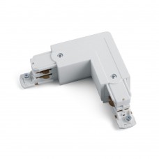 Коннектор угловой левый (внешний) трехфазный для шинопровода, белый PRO-0435/PRO-043522-3-RUS АлНорд/НордАл 41080