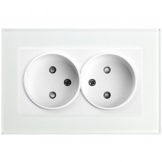 Розетка 2-местная б/з STEKKER  GLS10-7013-01, 250В, 10А с защитной шторкой, серия Катрин, белый Розетка 2-местная б/з STEKKER  GLS10-7013-01, 250В, 10А с защитной шторкой, серия Катрин, белый
