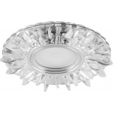 Светильник встраиваемый с белой LED подсветкой Feron CD911 потолочный MR16 G5.3 прозрачный Светильник встраиваемый с белой LED подсветкой Feron CD911 потолочный MR16 G5.3 прозрачный