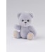 Авторская мягкая игрушка Lina Медведь (короткая шерсть) S (±20 см) сиренево-серый цвет Авторская мягкая игрушка Lina Медведь (короткая шерсть) S (±20 см) сиренево-серый цвет