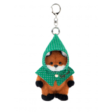 Lina Лиса XXS (±12 см) с зелёным плащом-брелоком Lina Лиса XXS (±12 см) с зелёным плащом-брелоком