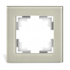 Рамка 1-местная, стекло, STEKKER GFR00-7001-07, серия Катрин, дымчатый 49031 Рамка 1-местная, стекло, STEKKER GFR00-7001-07, серия Катрин, дымчатый 49031