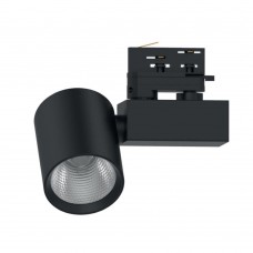 Светодиодный светильник Feron AL148 трековый на шинопровод 30W 4000K 35 градусов черный, 3х фазный 51605 Светодиодный светильник Feron AL148 трековый на шинопровод 30W 4000K 35 градусов черный, 3х фазный 51605