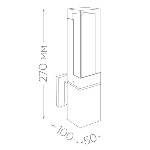 Светильник уличный светодиодный Feron DH601, 5W, 250Lm, 4000K, черный