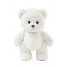 Авторская мягкая игрушка Lina Медведь (длинная шерсть) S (±20 см) белый цвет
