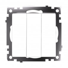 Выключатель 3-клавишный (механизм), STEKKER GLS10-7108-01, 250V, 10А, серия Катрин, белый 49171 Выключатель 3-клавишный (механизм), STEKKER GLS10-7108-01, 250V, 10А, серия Катрин, белый 49171