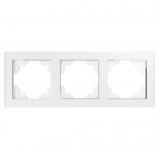Рамка 3-местная, стекло, STEKKER, GFR00-7003-01, серия Катрин, белый 39256 Рамка 3-местная, стекло, STEKKER, GFR00-7003-01, серия Катрин, белый 39256