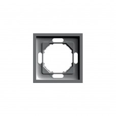 Рамка STEKKER, PFR00-5001-09 1-местная, серия Эмили, антрацит, soft touch 49936