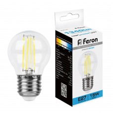 Лампа светодиодная Feron LB-515 Шарик E27 15W 230V 6400K 38254 Лампа светодиодная Feron LB-515 Шарик E27 15W 230V 6400K 38254