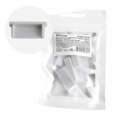 Заглушка без отверстия для профиля CAB252, LD384 (комплект 4шт) FERON 48259 Заглушка без отверстия для профиля CAB252, LD384 (комплект 4шт) FERON 48259