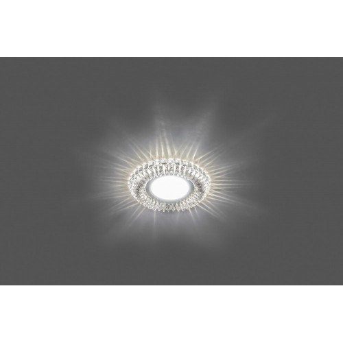 Светильник встраиваемый с белой LED подсветкой Feron CD904 потолочный MR16 G5.3 прозрачный