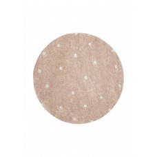 Ковер Горошек розовый D140 Ковер Горошек розовый D140