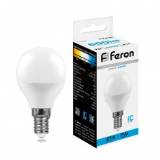 Лампа светодиодная Feron LB-95 Шарик E14 7W 175-265V 6400K 25480 Лампа светодиодная Feron LB-95 Шарик E14 7W 175-265V 6400K 25480
