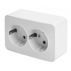 Розетка 2-местная с/з открытой установки, STEKKER, 250В, 16А, IP20, серия София, белый, MST16-12-01 49304 Розетка 2-местная с/з открытой установки, STEKKER, 250В, 16А, IP20, серия София, белый, MST16-12-01 49304