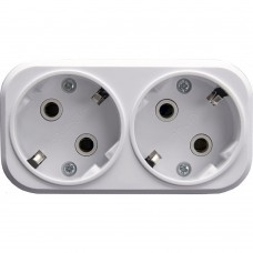 Разветвитель сетевой 2-местный с/з STEKKER ADP16-22-20 250V, 16A, ABS огнеустойчивый пластик, белый 39023 Разветвитель сетевой 2-местный с/з STEKKER ADP16-22-20 250V, 16A, ABS огнеустойчивый пластик, белый 39023