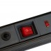 Сетевой фильтр 3-местный с/з STEKKER 3x1мм2, 1,8 м, 250В, 16А, серия Techno, HM22-31-02, черный 50153