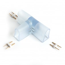 Соединитель Т-образный для светодиодной ленты 220V LS721, LD516. Упаковка (5 шт) FERON 48211 Соединитель Т-образный для светодиодной ленты 220V LS721, LD516. Упаковка (5 шт) FERON 48211