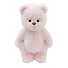 Авторская мягкая игрушка Lina Медведь (длинная шерсть) M (±30 см) молочно-розовый цвет