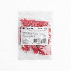 Наконечник кольцевой изолированный НКИ 1,5-3, LD403-153 (упаковка 100 шт) STEKKER 39415 Наконечник кольцевой изолированный НКИ 1,5-3, LD403-153 (упаковка 100 шт) STEKKER 39415