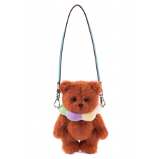 Lina Медведь Карманная серия Радужный цветочный медведь XS (±15 см) каштановый цвет Lina Медведь Карманная серия Радужный цветочный медведь XS (±15 см) каштановый цвет