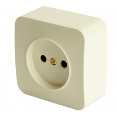 Розетка 1-местная б/з открытой установки, STEKKER, 250В, 10А, IP20, серия София, слоновая кость, MST10-11-04 49484 Розетка 1-местная б/з открытой установки, STEKKER, 250В, 10А, IP20, серия София, слоновая кость, MST10-11-04 49484