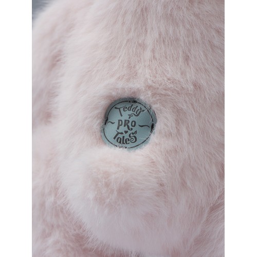 Авторская мягкая игрушка Lina Медведь (длинная шерсть) M (±30 см) молочно-розовый цвет Авторская мягкая игрушка Lina Медведь (длинная шерсть) M (±30 см) молочно-розовый цвет