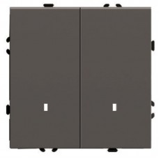 Выключатель 2-клавишный c индикатором (механизм), STEKKER, 250В, 10А, серия Эмили, RSW10-5102-09, антрацит, soft touch 49916 Выключатель 2-клавишный c индикатором (механизм), STEKKER, 250В, 10А, серия Эмили, RSW10-5102-09, антрацит, soft touch 49916