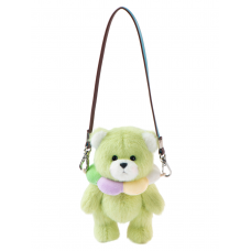 Lina Медведь Карманная серия Радужный цветочный медведь XS (±15 см) зелёный цвет Lina Медведь Карманная серия Радужный цветочный медведь XS (±15 см) зелёный цвет