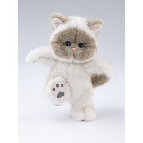 Авторская мягкая игрушка Lina Кошка Сиамская белая S (±20 см) Авторская мягкая игрушка Lina Кошка Сиамская белая S (±20 см)